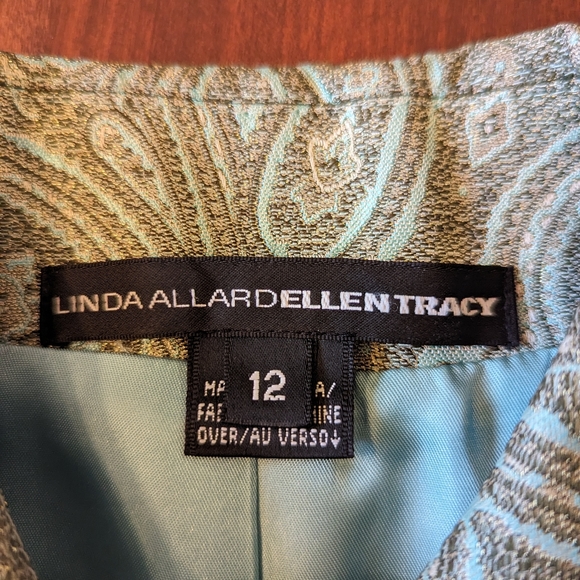 Linda Allard Ellen Tracy jacquard blazer, size 12 - Picture 14 of 16